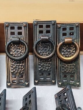 Antique-Style Cabinet Ring Pull in Oil Rubbed Bronze Finish